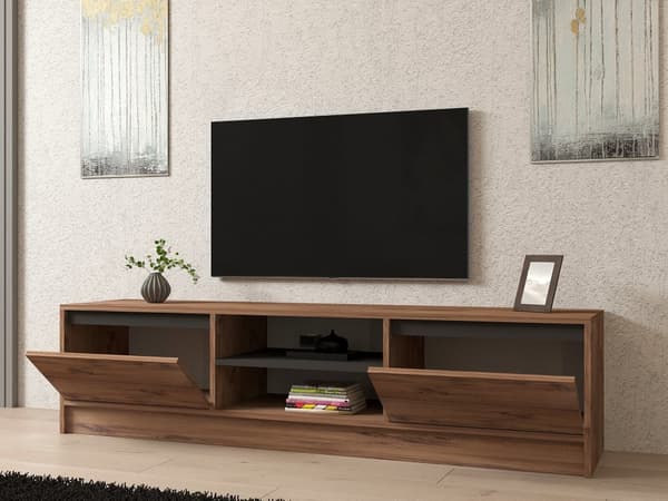 TV-bänk Isıl - Atlantic Pine, antracit