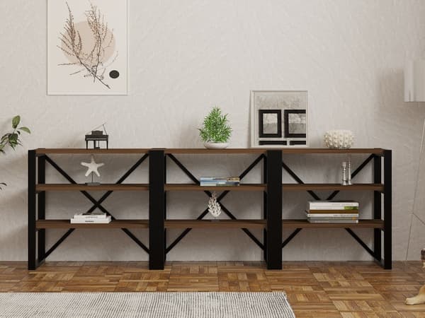 Console Prof - Valnöt, Svart