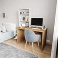 Miniatyrbild 3 av 4: Arbetsbord & bokhylla Aden - Ek, Vit