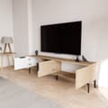 Miniatyrbilde 4 av 7: TV-stativ Tarz - Hvit, Eik