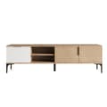 Miniatyrbilde 6 av 7: TV-stativ Tarz - Hvit, Eik