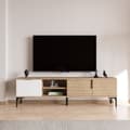 Miniatyrbilde 1 av 7: TV-stativ Tarz - Hvit, Eik