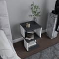 Miniatyrbillede 2 af 6: Natbord Carter - antracit, hvid
