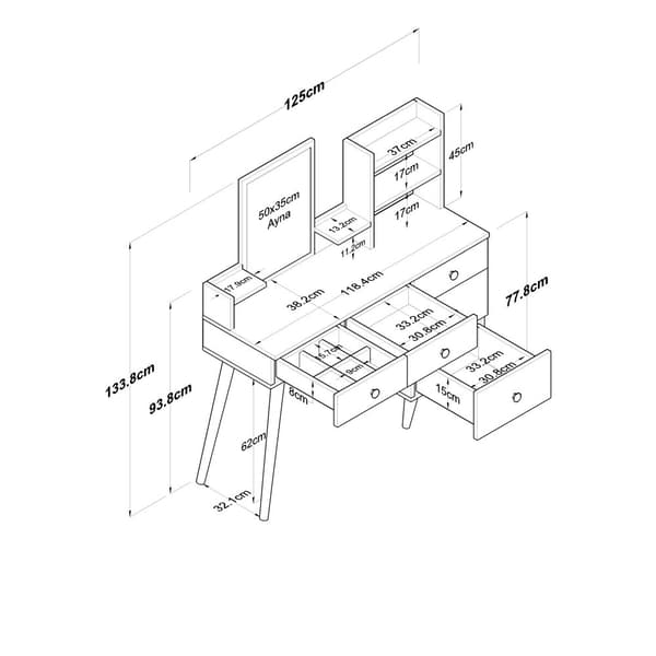 Sminkbord Bj101 - 2293