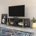 Miniatyrbilde 3 av 7: TV-stativ Asal 120 - Sort, Gull