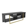 Miniatyrbilde 5 av 7: TV-stativ Asal 120 - Sort, Gull