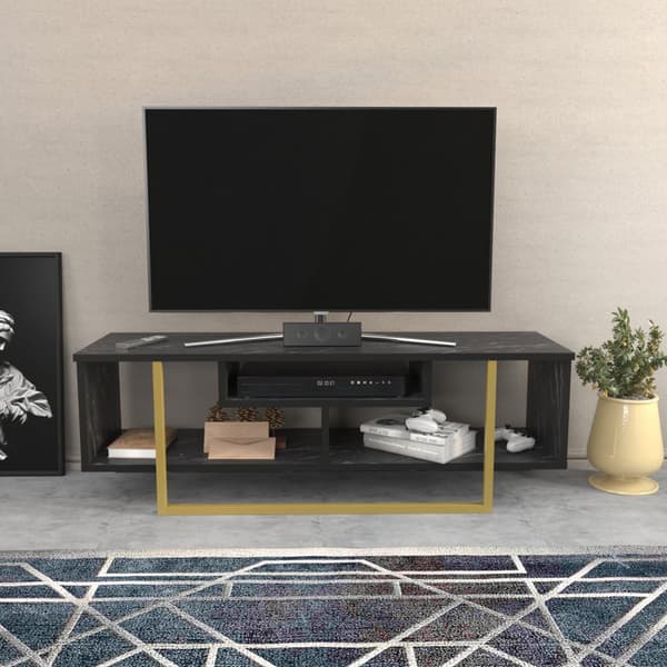 TV-stativ Asal 120 - Sort, Gull