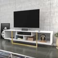 Miniatyrbild 3 av 7: TV-bänk Asal 150 - Vit, Guld