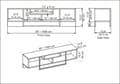 Miniatyrbilde 7 av 7: TV Stativ Asal 150 - Sort