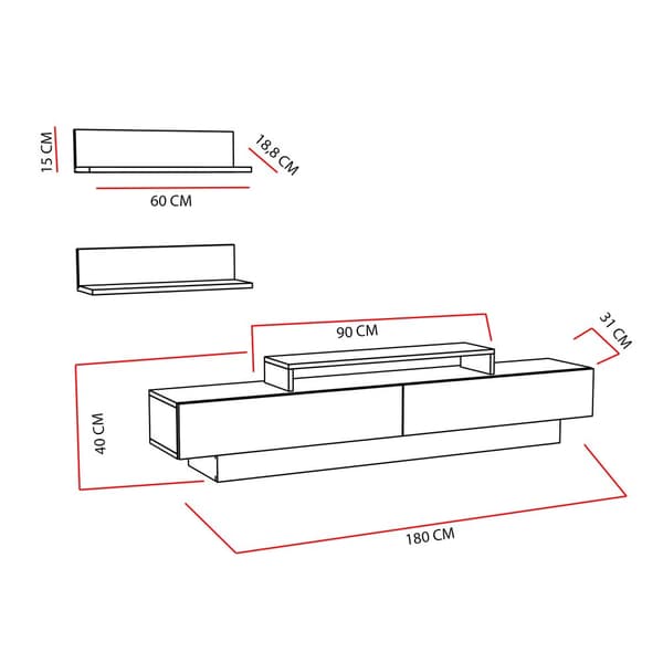 TV-enhed Lusi - Hvid, Oud Eg
