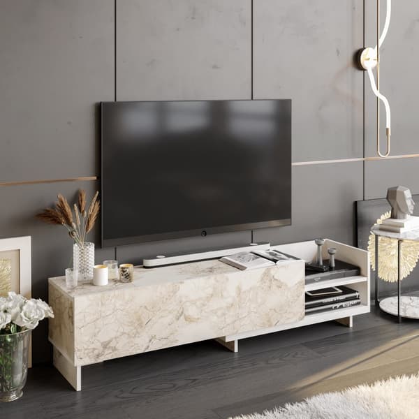 TV-stativ Parion - Hvit