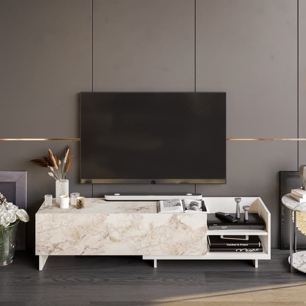 TV-stativ Parion - Hvit