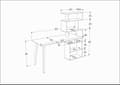 Miniatyrbild 5 av 5: Arbetsbord Vina - Ek