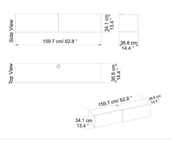 TV Stativ Poling - Hvit