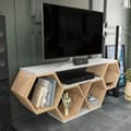 Miniatyrbilde 3 av 6: TV-stativ Bal - Hvit, Sonomo