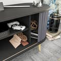 Miniatyrbilde 7 av 9: TV-stativ Stor - Svart, antrasitt