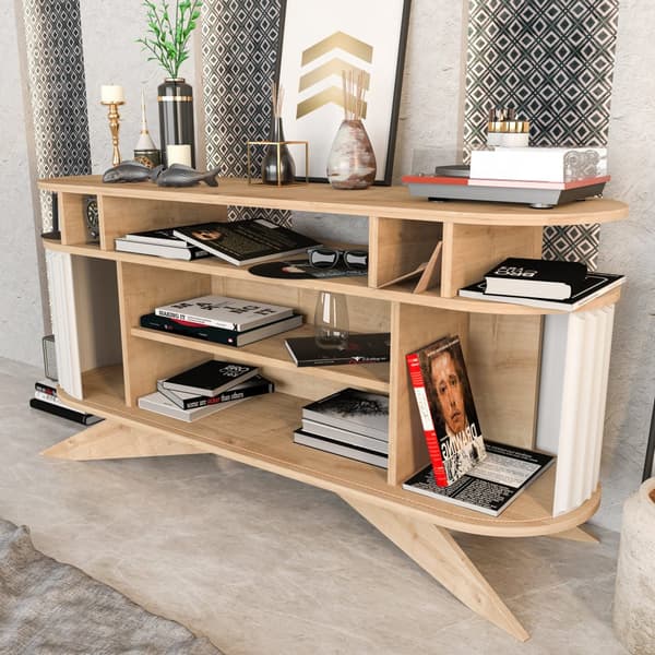 Sideboard Stor - Ek, Vit