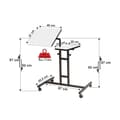 Miniatyrbillede 5 af 6: Laptop Standing Desk Glen - Hvid, Sort