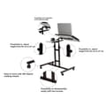 Miniatyrbillede 6 af 6: Laptop Standing Desk Glen - Hvid, Sort