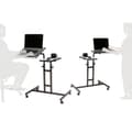 Miniatyrbillede 2 af 6: Laptop Standing Desk Glen - Hvid, Sort