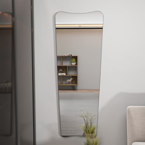 Cheval Mirror Vitros - Gjennomsiktig, Svart