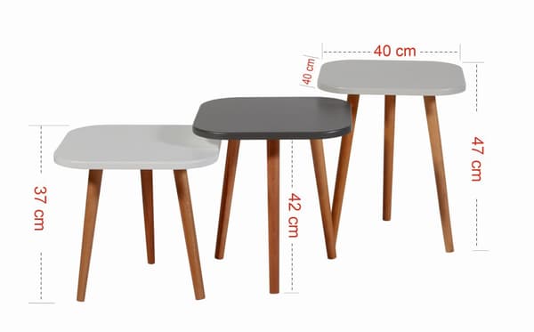 Hekkebord (3 deler) Tuvalle 049