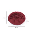 Miniatyrbilde 3 av 4: Puff Kiku Large - Claret Rød