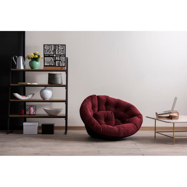 Puff Kiku Large - Claret Rød