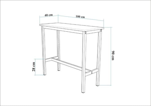 Barbord Mola 100 - Barok Sort