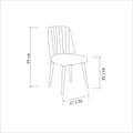 Miniatyrbilde 7 av 7: Stol Vina Sandalye White-Stone