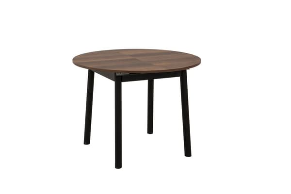 Utdragbart matbord Oliver - Valnöt, Svart