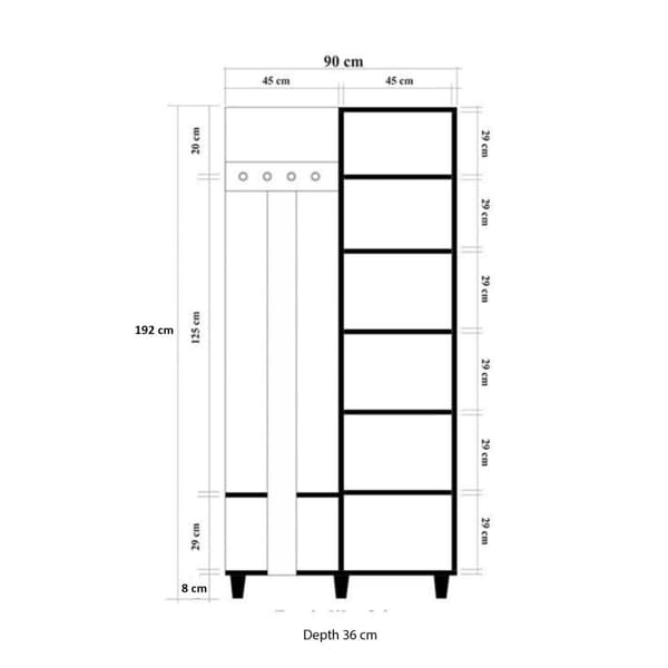 Hall Stand Garmanto 90 - 729