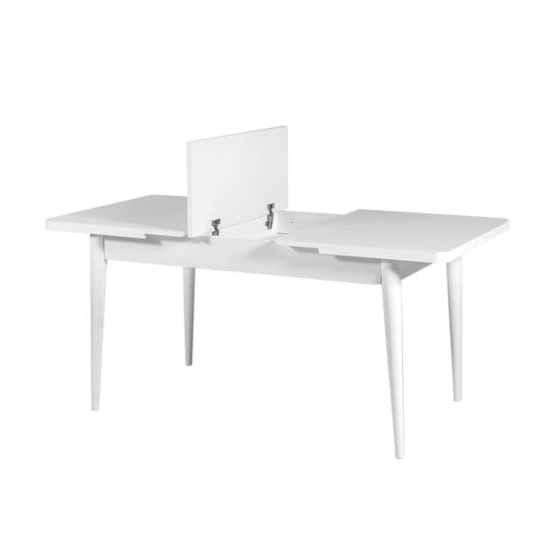Utdragbart matbord Vina - Vit