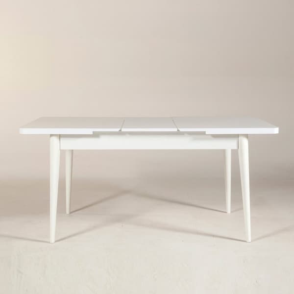 Utdragbart matbord Vina - Vit