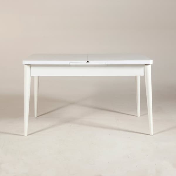 Utdragbart matbord Vina - Vit