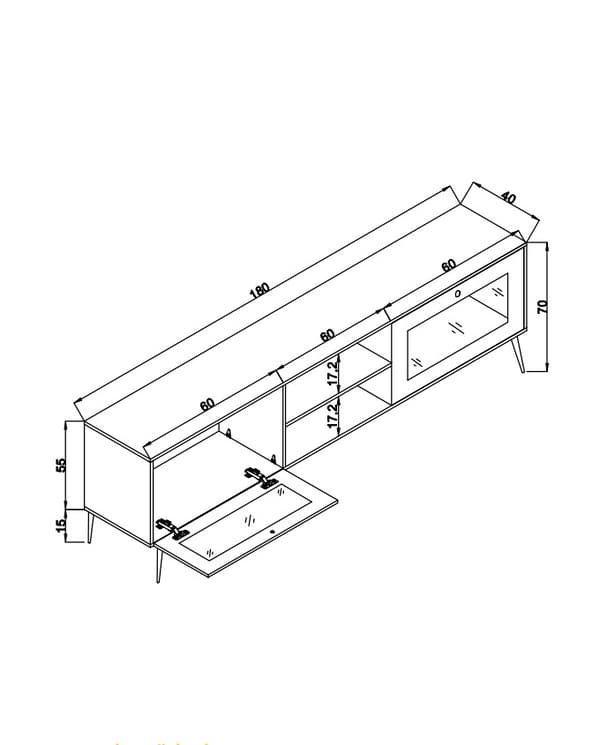 TV-stativ Wire 180