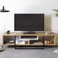 Miniatyrbilde 2 av 4: TV-stativ Asal (150) - Eik, Hvit, Sort