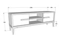 Miniatyrbilde 5 av 5: TV-stativ Eslem - Hvit, valnøtt