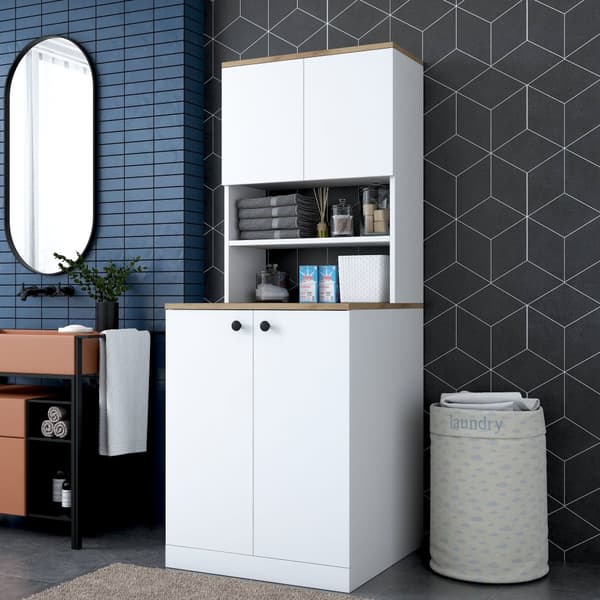 Vaskemaskinskap KD102 - 2160 - Valnøtt