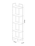 Miniatyrbilde 3 av 3: Bokhylle Als - Sort, Hvit