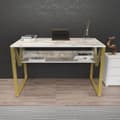 Miniatyrbilde 2 av 6: Studiepult Lona - Hvit, Gull