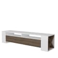 Miniatyrbillede 2 af 4: TV Stand Sosruko - Hvid, Valnød