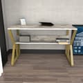 Miniatyrbild 1 av 6: Study Desk Wake - Vit, Guld