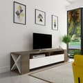 Miniatyrbillede 4 af 4: TV Stand Sosruko - Valnød, Hvid
