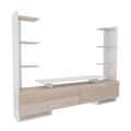 Miniatyrbilde 4 av 5: TV-stativ Ava - Hvit, Eik