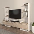 Miniatyrbilde 2 av 5: TV-stativ Ava - Hvit, Eik