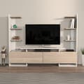 Miniatyrbilde 1 av 5: TV-stativ Ava - Hvit, Eik