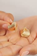 Miniatyrbilde 3 av 3: Øredobber av metall ELKGC68384