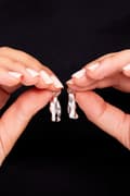 Miniatyrbilde 4 av 5: Øredobber av metall ELKGC68441