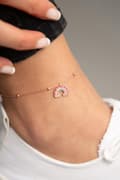 Miniatyrbilde 2 av 5: Sølv anklet ELKSLVR7092